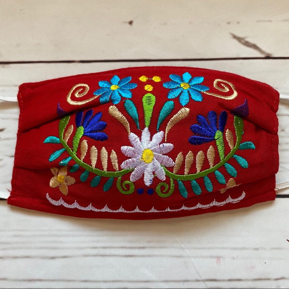 FACE MASK 💐 MEXICAN EMBROIDERED